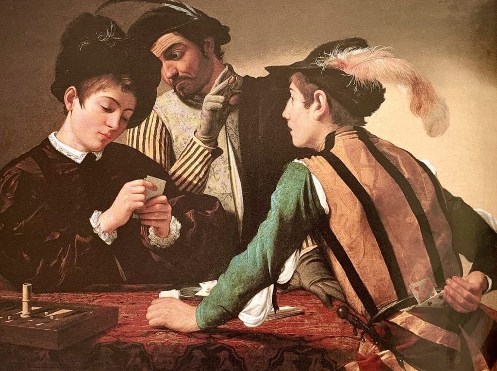 The Cardsharps by Caravaggio