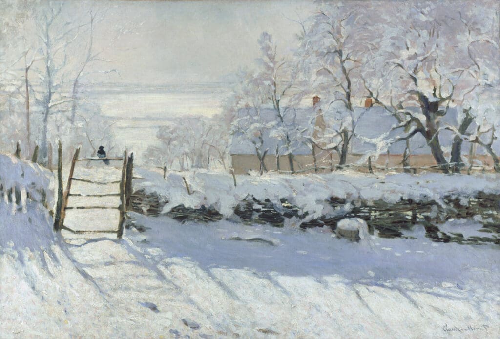 The Magpie by Claude Oscar Monet