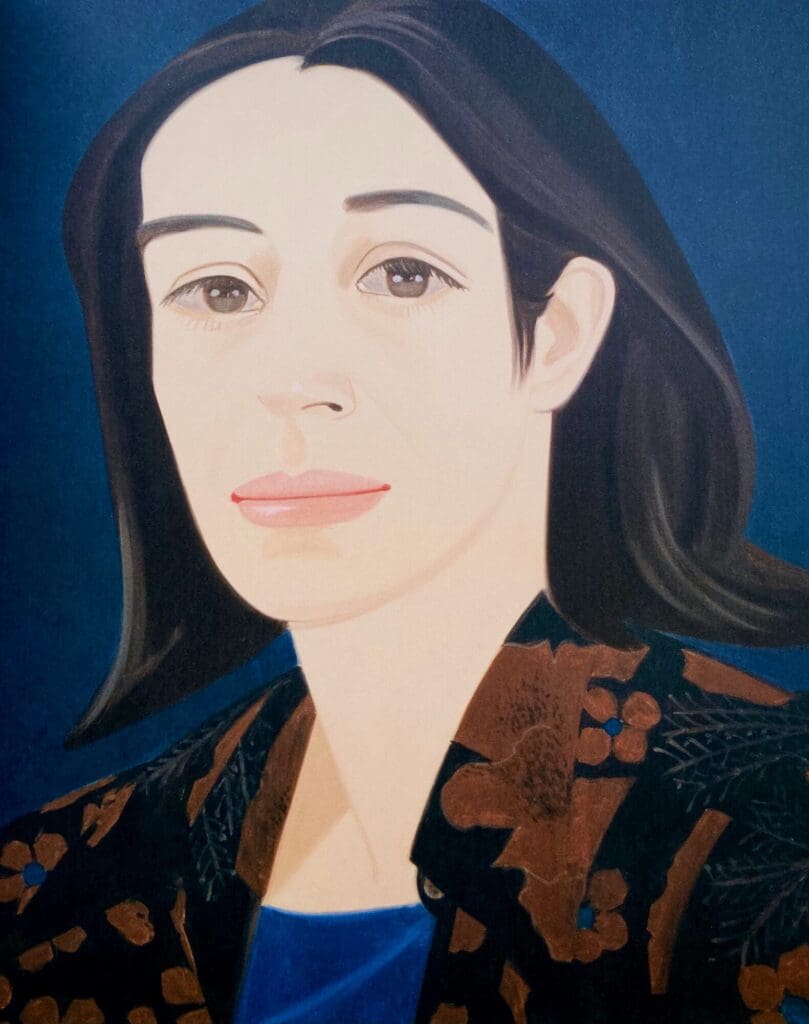 Black and brown blouse by Alex Katz
